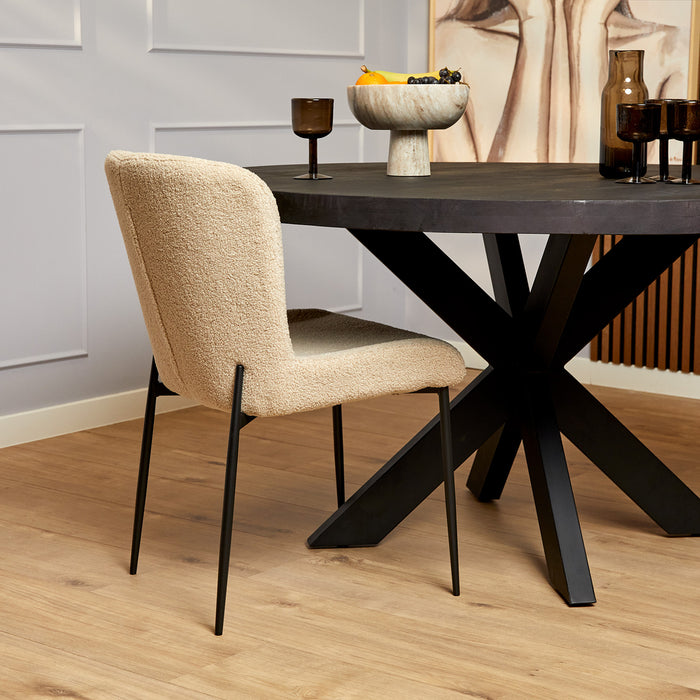 Eetkamerstoel Tess | Beige-Eetkamerstoelen-Starfurn