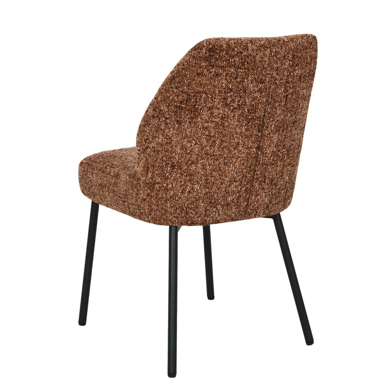 Eetkamerstoel Tess Bordeaux 48 cm 48x63x83 cm-Eetkamerstoelen-Livingfurn