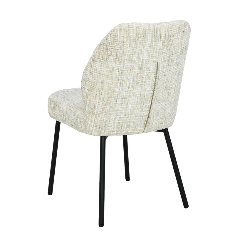 Eetkamerstoel Tess Crème 48 cm 48x63x83 cm-Eetkamerstoelen-Livingfurn