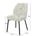 Eetkamerstoel Tess Crème 48 cm 48x63x83 cm-Eetkamerstoelen-Livingfurn