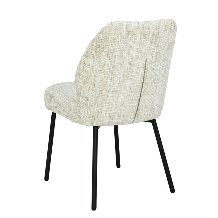 Eetkamerstoel Tess Crème 48 cm-Eetkamerstoelen-Livingfurn