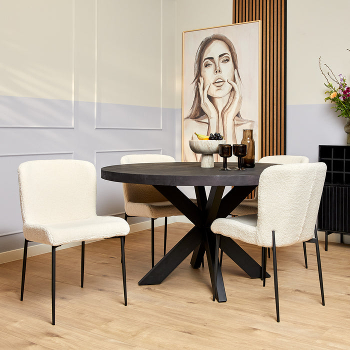 Eetkamerstoel Tess | Off White-Eetkamerstoelen-Starfurn