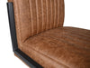 Eetkamerstoel Texas S/2-55x50x85-Cognac/Zwart-Leder/Metaal-Eetkamerstoelen-HSM Collection