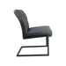 Eetkamerstoel Texas S/2-55x50x85-Grafiet/Grijs-Leder/Metaal-Eetkamerstoelen-HSM Collection