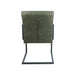 Eetkamerstoel Texas S/2-55x50x85-Groen/Grijs-Leder/Metaal-Eetkamerstoelen-HSM Collection