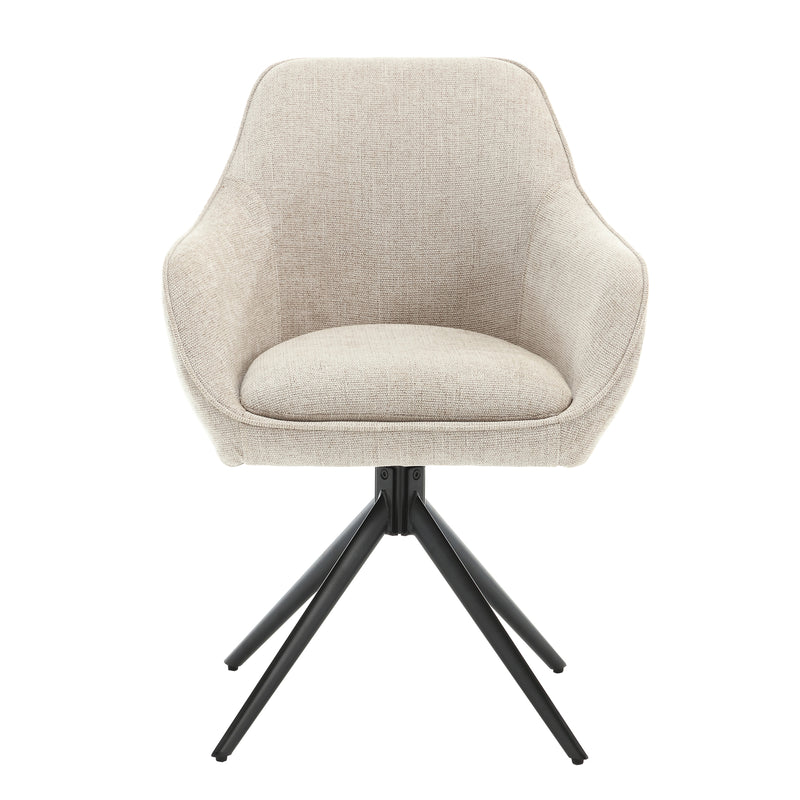 Eetkamerstoel Thomas Beige 60 cm 59x64x84 cm-Eetkamerstoelen-Livingfurn