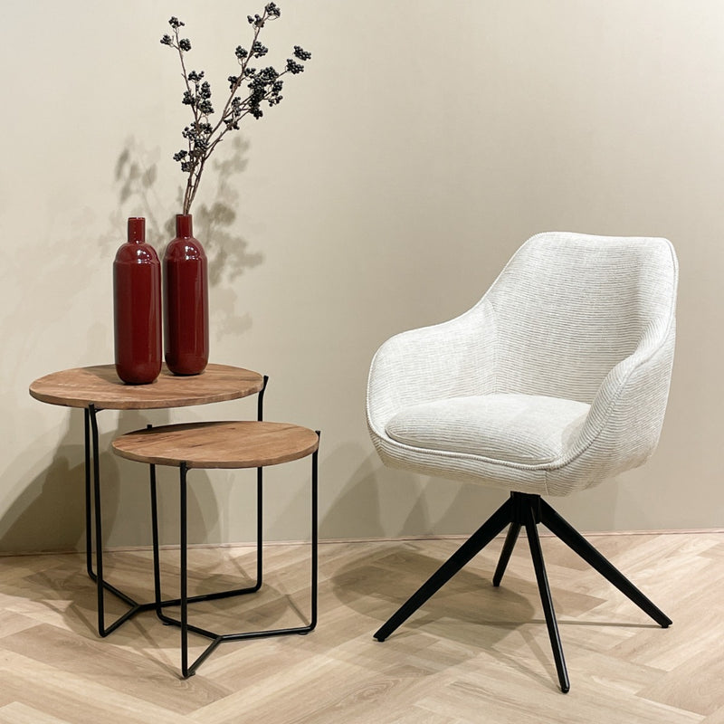 Eetkamerstoel Thomas Bruin 60 cm 59x64x84 cm-Eetkamerstoelen-Livingfurn