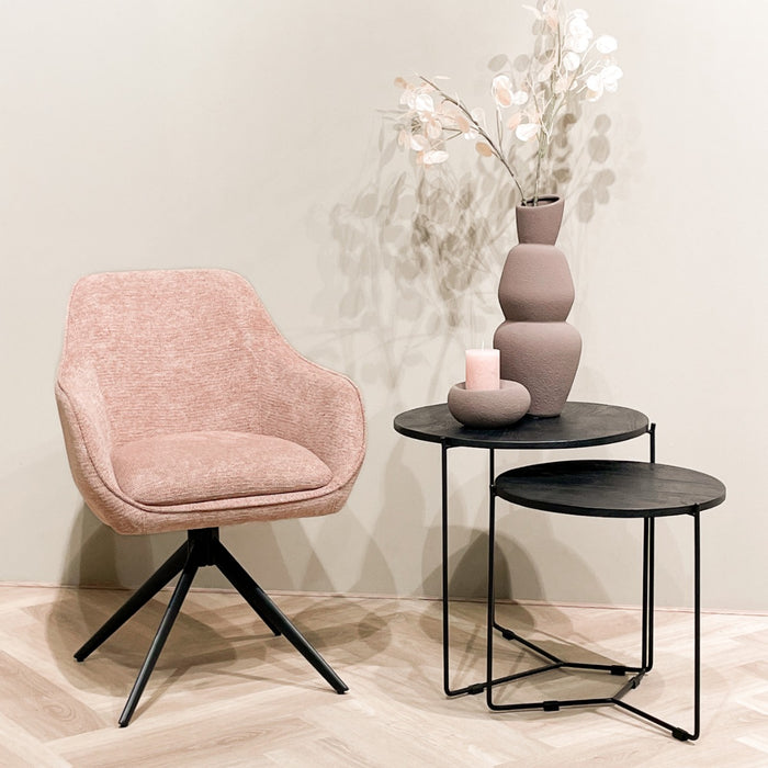 Eetkamerstoel Thomas Roze 60 cm-Eetkamerstoelen-Livingfurn