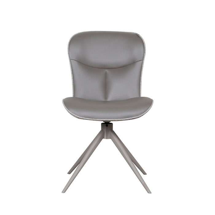 Eetkamerstoel Thorben - Forest - Microvezel - Taupe Metalen Frame-Eetkamerstoelen-LABEL51