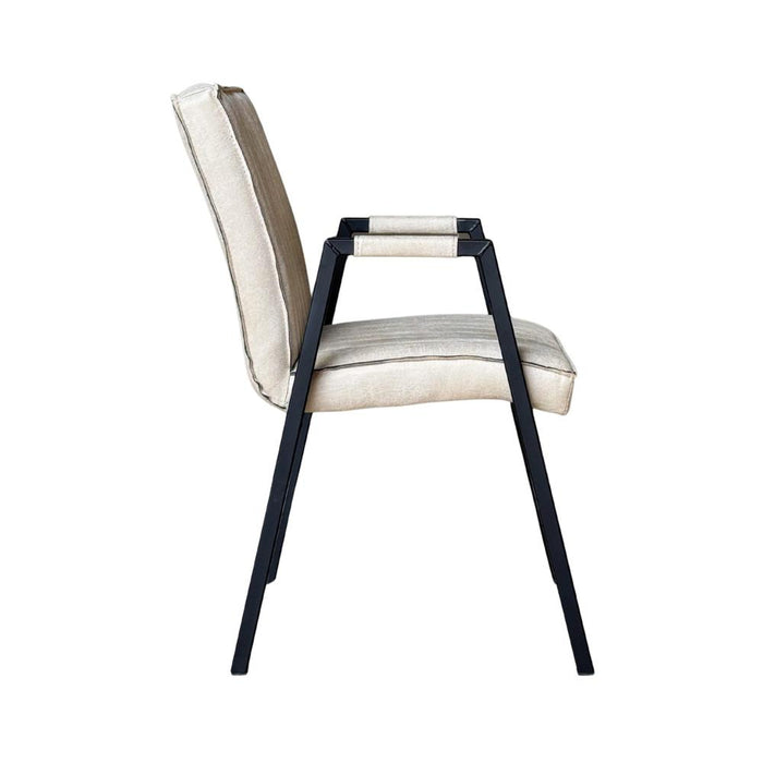 Eetkamerstoel Tivoli Bull - Beige - Met armleuning-Eetkamerstoelen-Starfurn