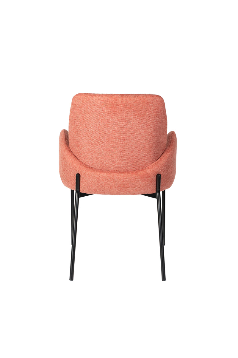 Eetkamerstoel Tjarda Old Polyester Roze 60x57 cm-Eetkamerstoelen-Creating Home