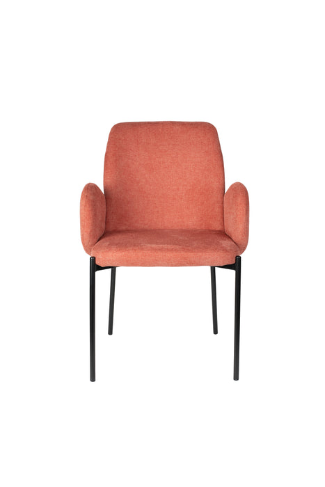 Eetkamerstoel Tjarda Old Polyester Roze 60x57 cm-Fauteuils-Creating Home