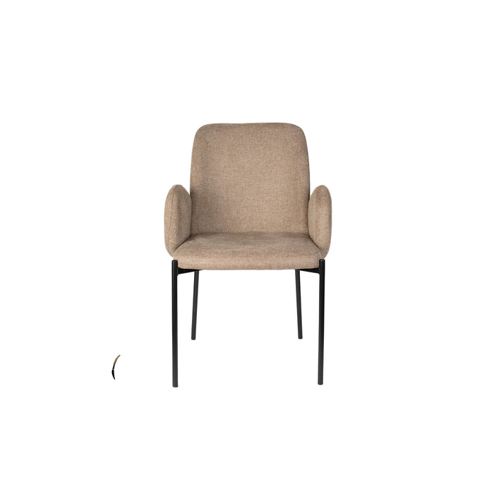 Eetkamerstoel Tjarda Polyester Bruin 60x57 cm-Eetkamerstoelen-Creating Home