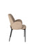 Eetkamerstoel Tjarda Polyester Bruin 60x57 cm-Eetkamerstoelen-Creating Home