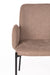 Eetkamerstoel Tjarda Polyester Bruin 60x57 cm-Eetkamerstoelen-Creating Home