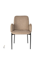 Eetkamerstoel Tjarda Polyester Bruin 60x57 cm-Eetkamerstoelen-Creating Home