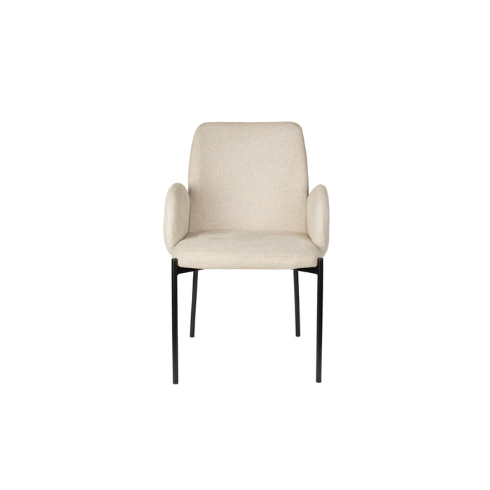 Eetkamerstoel Tjarda Polyester Taupe 60x57 cm-Eetkamerstoelen-Creating Home
