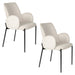 Eetkamerstoel Tjarda Polyester Taupe 60x57 cm