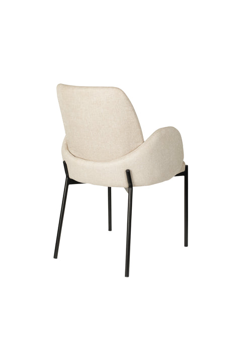 Eetkamerstoel Tjarda Polyester Taupe 60x57 cm-Eetkamerstoelen-Creating Home