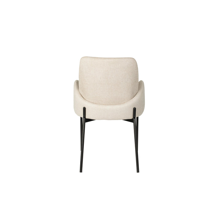 Eetkamerstoel Tjarda Polyester Taupe 60x57 cm-Eetkamerstoelen-Creating Home