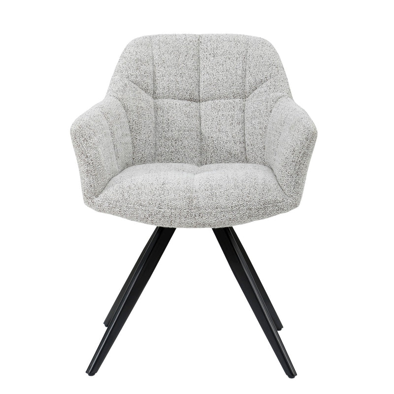 Eetkamerstoel Tommy Bisque Oasis Draaibaar 61 cm 61x64x84 cm-Eetkamerstoelen-Livingfurn