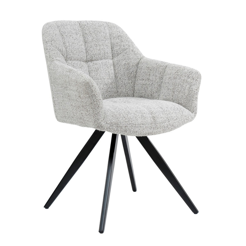 Eetkamerstoel Tommy Bisque Oasis Draaibaar 61 cm 61x64x84 cm van Livingfurn