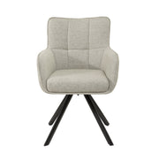 Eetkamerstoel Tori Beige Draaibaar 62 cm 62x60x89.5 cm-Eetkamerstoelen-Livingfurn