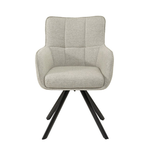 Eetkamerstoel Tori Beige Draaibaar 62 cm-Eetkamerstoelen-Livingfurn