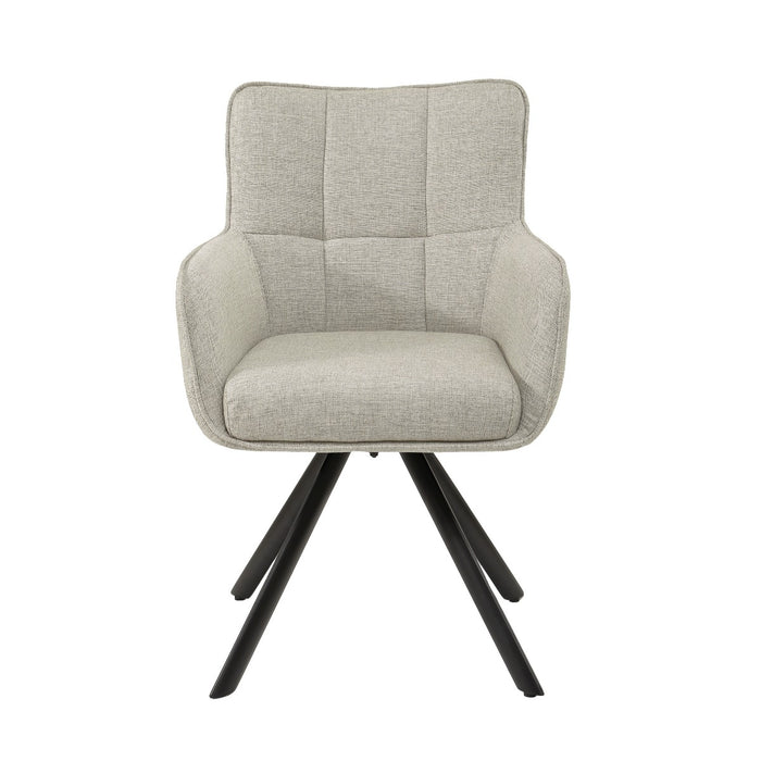 Eetkamerstoel Tori Beige Draaibaar 62 cm-Eetkamerstoelen-Livingfurn