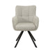 Eetkamerstoel Tori Beige Draaibaar 62 cm-Eetkamerstoelen-Livingfurn