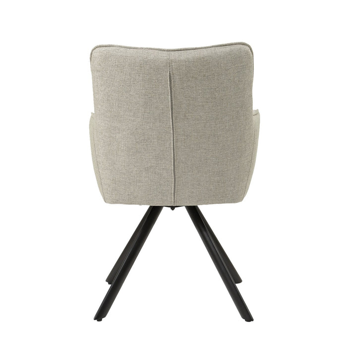 Eetkamerstoel Tori Beige Draaibaar 62 cm-Eetkamerstoelen-Livingfurn