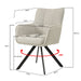 Eetkamerstoel Tori Beige Draaibaar 62 cm-Eetkamerstoelen-Livingfurn