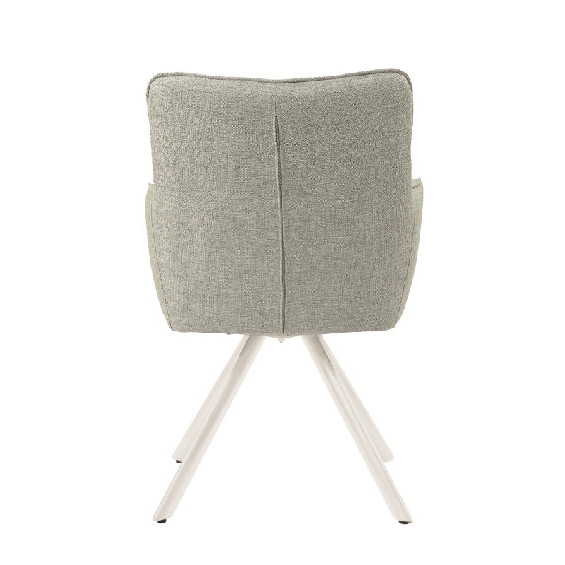 Eetkamerstoel Tori Natural Beige Draaibaar 62 cm 62x60x89.5 cm-Eetkamerstoelen-Livingfurn