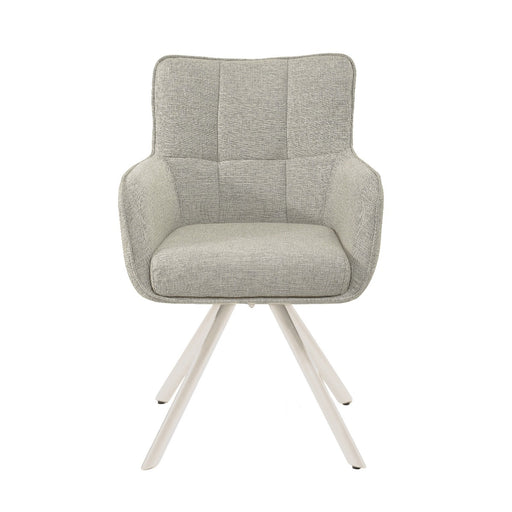 Eetkamerstoel Tori Natural Beige Draaibaar 62 cm-Eetkamerstoelen-Livingfurn