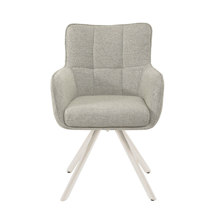 Eetkamerstoel Tori Natural Beige Draaibaar 62 cm-Eetkamerstoelen-Livingfurn