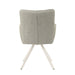 Eetkamerstoel Tori Natural Beige Draaibaar 62 cm-Eetkamerstoelen-Livingfurn