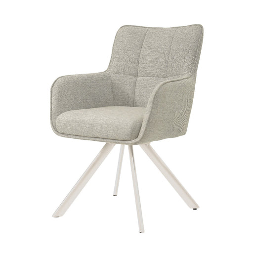 Eetkamerstoel Tori Natural Beige Draaibaar 62 cm-Eetkamerstoelen-Livingfurn