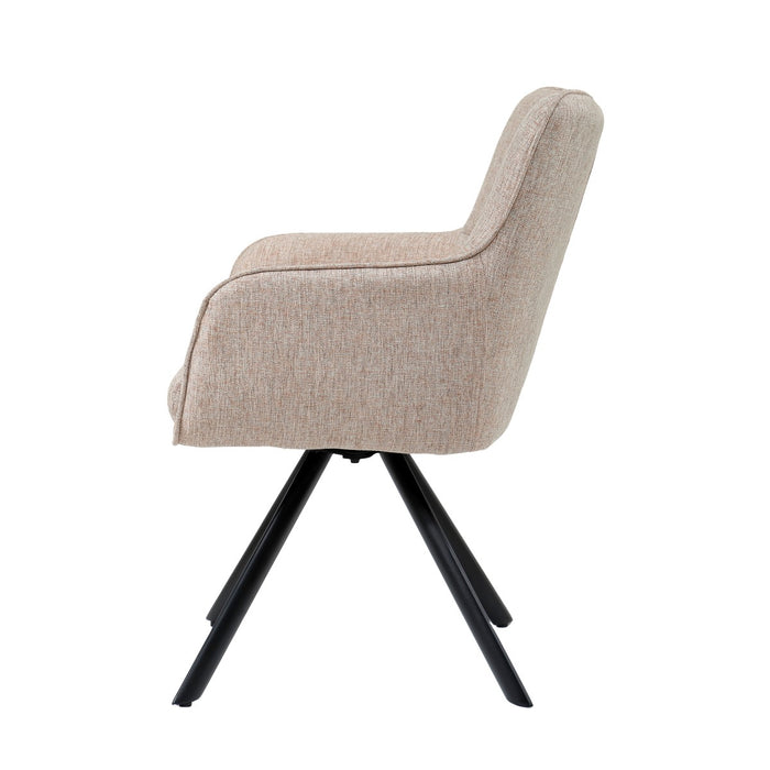 Eetkamerstoel Tori Roze Draaibaar 62 cm-Eetkamerstoelen-Livingfurn