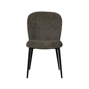 Eetkamerstoel Vino Hunter Elite Zwart Metalen Frame 49x62x85 cm-Eetkamerstoelen-LABEL51