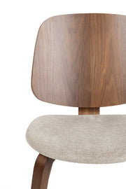 Eetkamerstoel Walden Polyester Beige 55x51 cm-Eetkamerstoelen-Creating Home