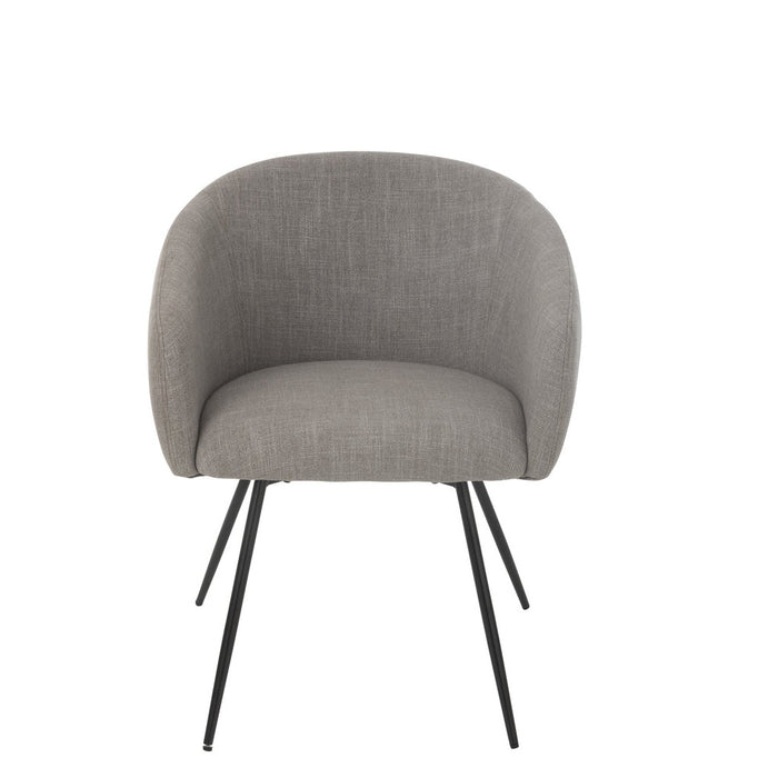 Eetkamerstoel Wales Steel | Foam Grey-Eetkamerstoelen-J-Line