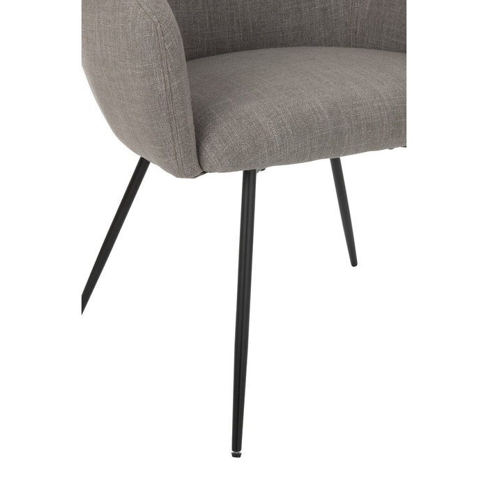 Eetkamerstoel Wales Steel | Foam Grey-Eetkamerstoelen-J-Line