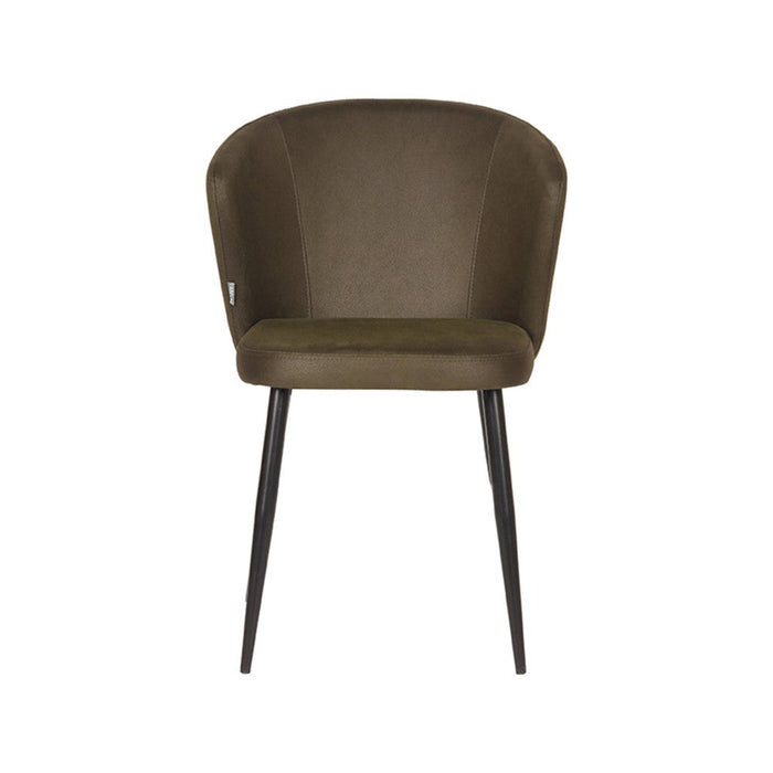 Eetkamerstoel Wave - Army - Microvezel-Eetkamerstoelen-LABEL51