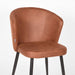 Eetkamerstoel Wave - Cognac - Microfiber-Eetkamerstoelen-LABEL51