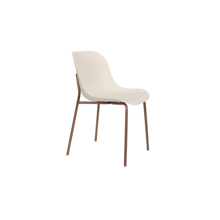 Eetkamerstoel Wheat Polypropyleen Wit 56x48 cm-Eetkamerstoelen-Creating Home