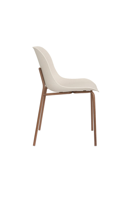 Eetkamerstoel Wheat Polypropyleen Wit 56x48 cm-Eetkamerstoelen-Creating Home