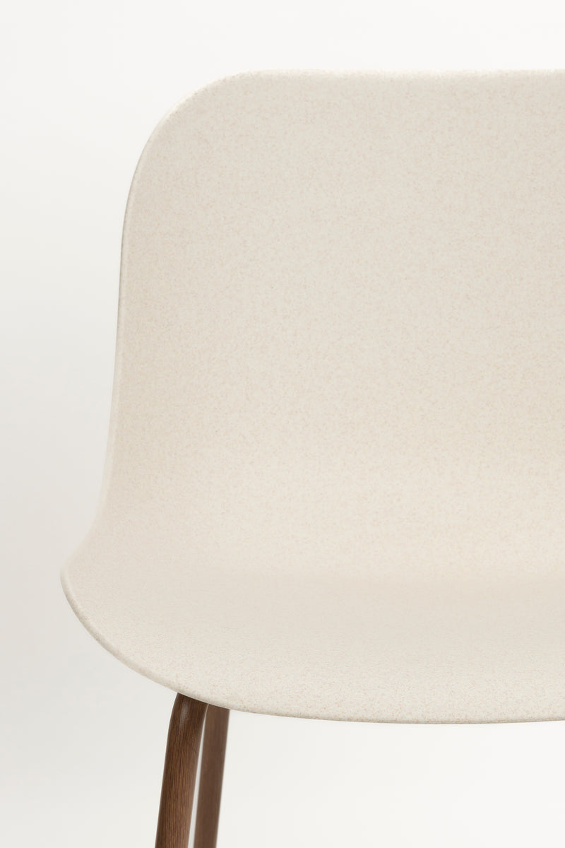 Eetkamerstoel Wheat Polypropyleen Wit 56x48 cm-Eetkamerstoelen-Creating Home