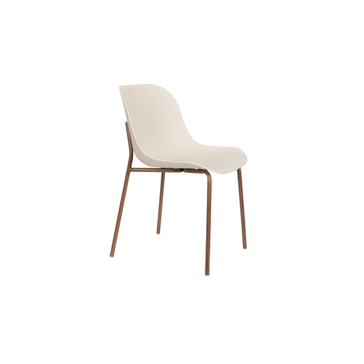 Eetkamerstoel Wheat Polypropyleen Wit 56x48 cm-Eetkamerstoelen-Creating Home