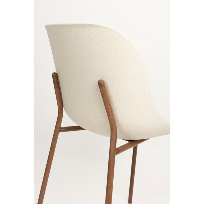 Eetkamerstoel Wheat Polypropyleen Wit 56x48 cm-Fauteuils-Creating Home