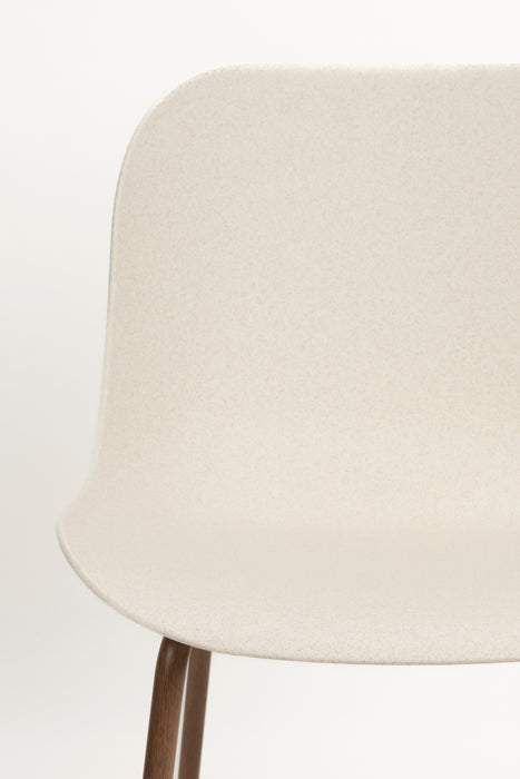 Eetkamerstoel Wheat Polypropyleen Wit 56x48 cm-Fauteuils-Creating Home